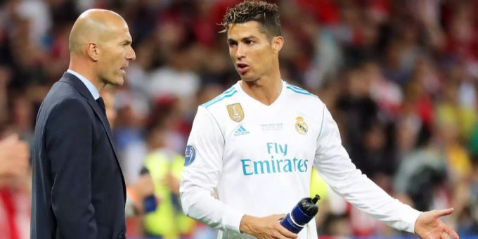 Cristiano Ronaldo und Zinédine Zidane während ihrer gemeinsamen Zeit in Madrid. Ronaldo