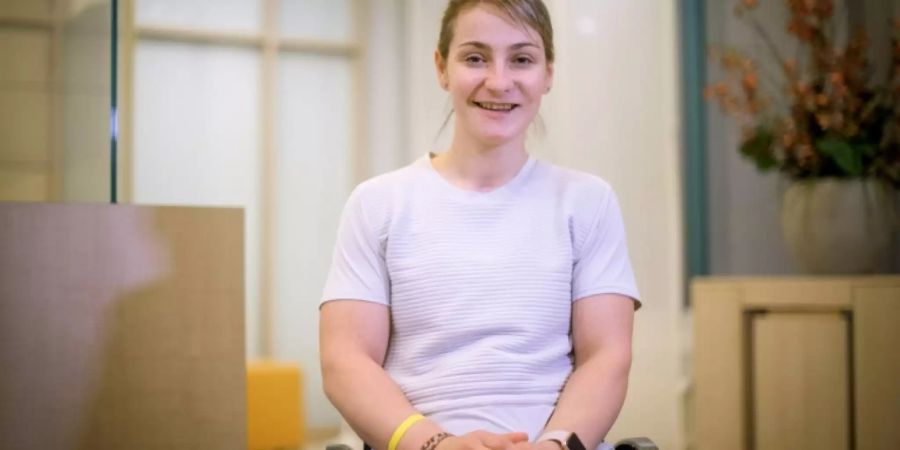 Kristina Vogel nach ihrem Unfall
