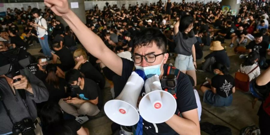 Demonstranten in Hongkong