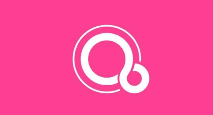 Das Logo von Google Fuchsia. Google Fuchsia