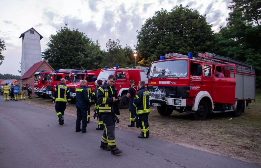 Waldbrand bei Lübtheen