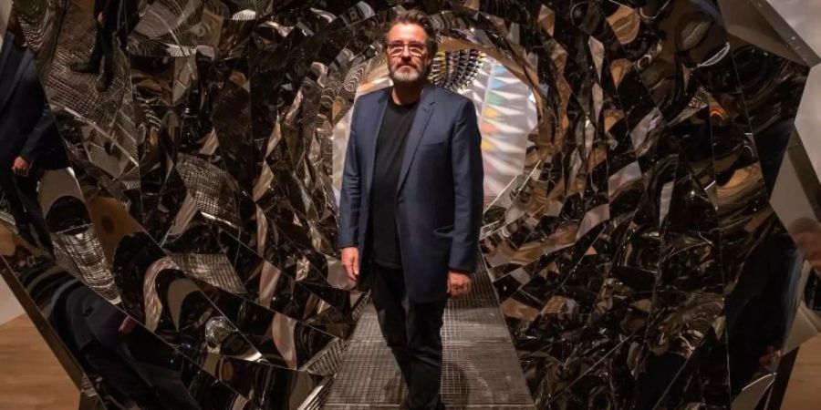 Ólafur Eliasson in seiner Installation «Your spiral view» (2002). Foto: Aaron Chown/PA Wire