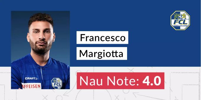 Die Nau-Note für Francesco Margiotta. Margiotta fcl