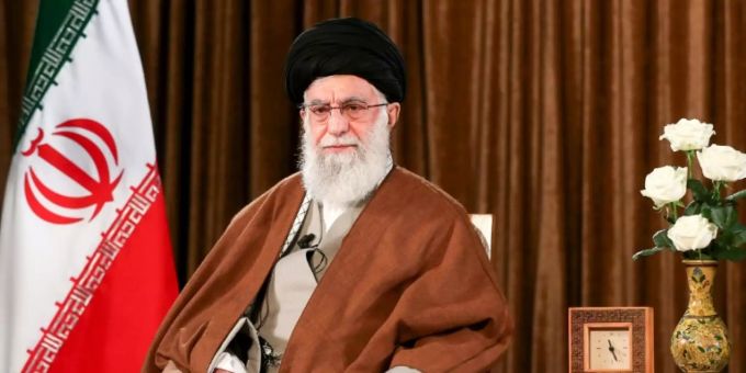 Irans geistliches Oberhaupt, Ayatollah Ali Chamenei Irans geistliches Oberhaupt, Ayatollah Ali Chamenei