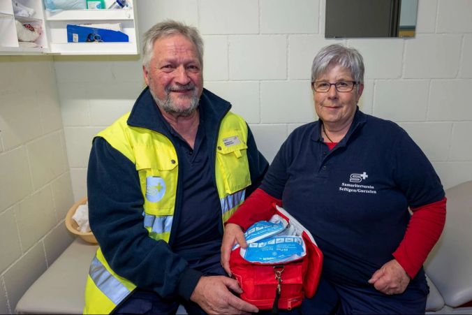 Margrit und Otto Burri vom Samariterverein Seftigen/Gurzelen.