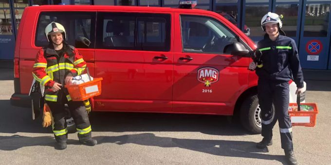 Corona-Krise - Feuerwehr in Muri-Gümligen mit Nachbarschaftshilfe