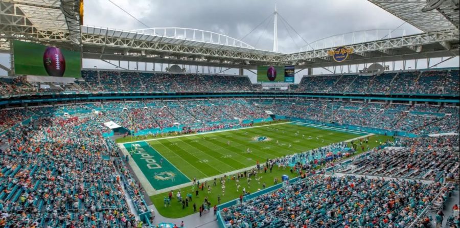 Austragungsort des 54. Super Bowl: das Hard Rock Stadium in Miami.