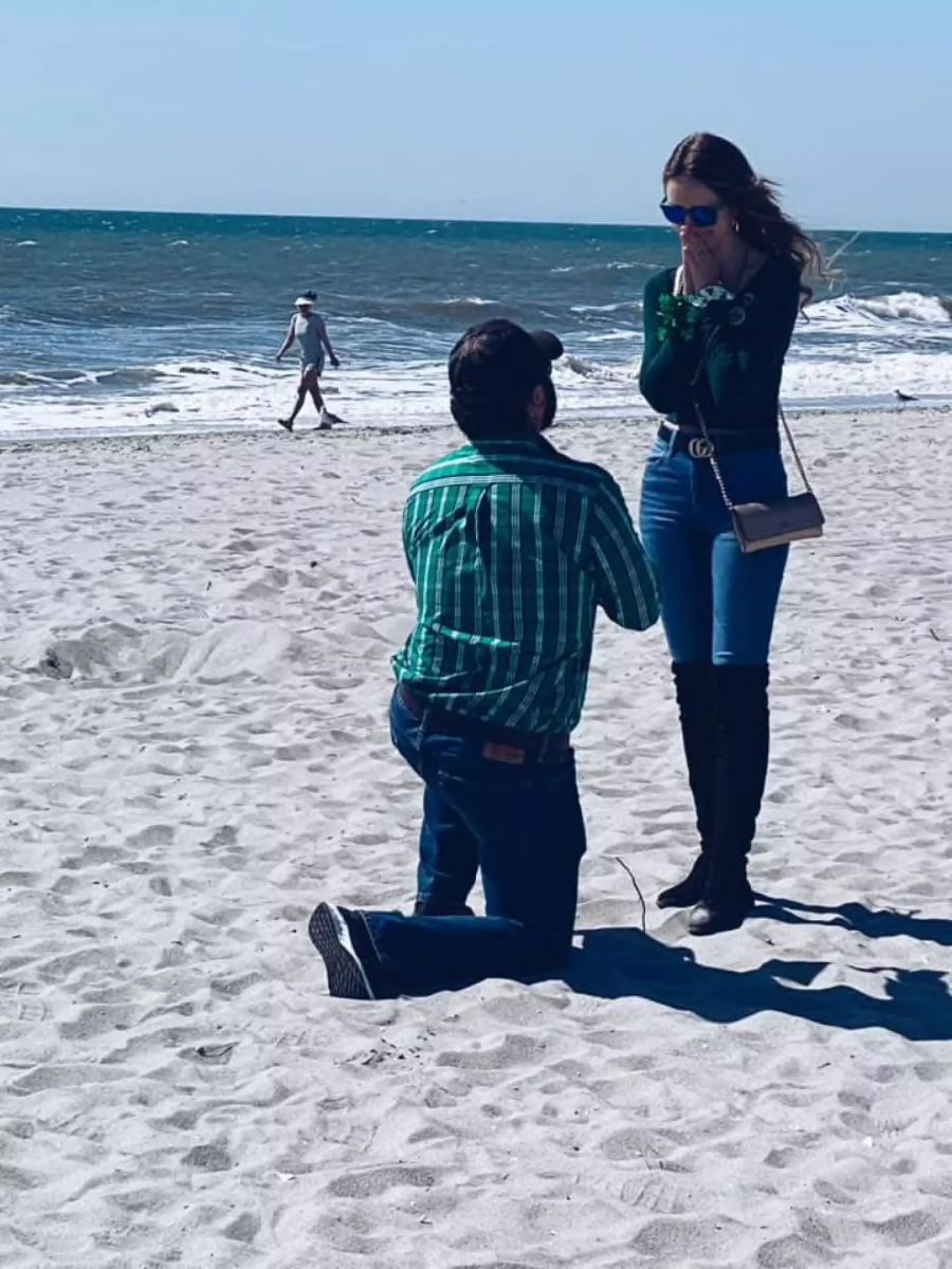 Ihr 25-jähriger Freund hatte Boyd am Strand einen Antrag gemacht.