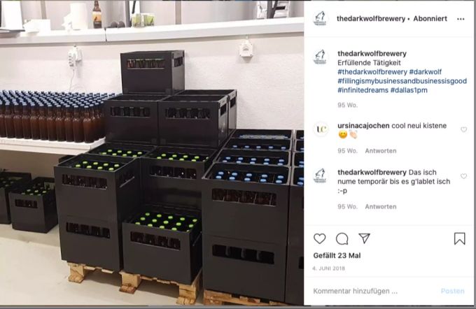 Die Lager sind voll! Die «Darkwolf» Brauerei ist im Silbern Quartier in Dietikon zu Hause.