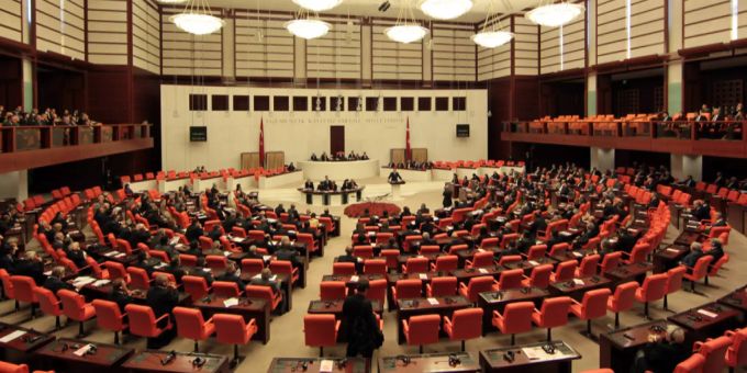Blick ins türkische Parlament. (Archivbild) Türkei Parlament