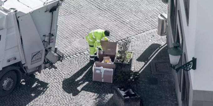 Das Basler Tiefbauamt sammelt künftig auch KMU-Abfälle ein. (Symbolbild) basel tiefbauamt