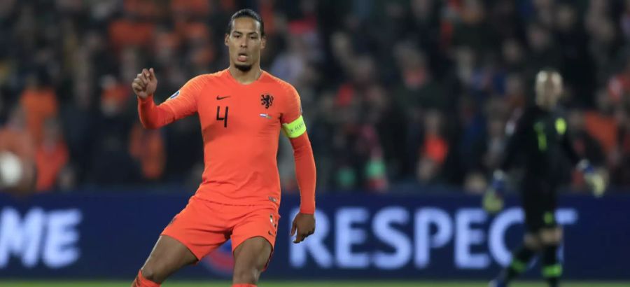 Virgil van Dijk im Einsatz für die holländische Nationalmannschaft.