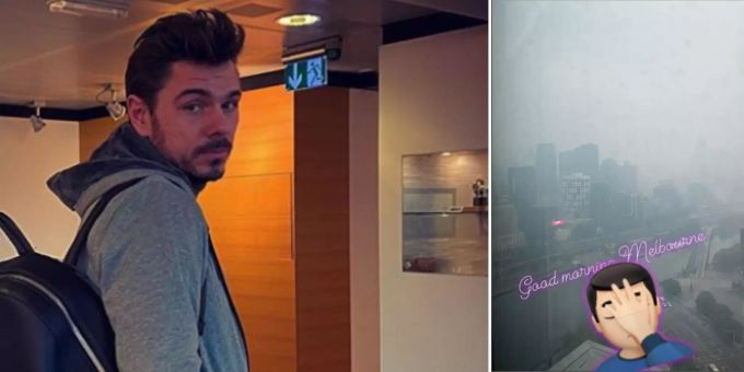 Stan Wawrinka sieht kaum noch aus seinem Hotelzimmer im australischen Melbourne. Stan Wawrinka