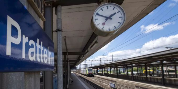 Der Bahnhof in Pratteln BL. pratteln