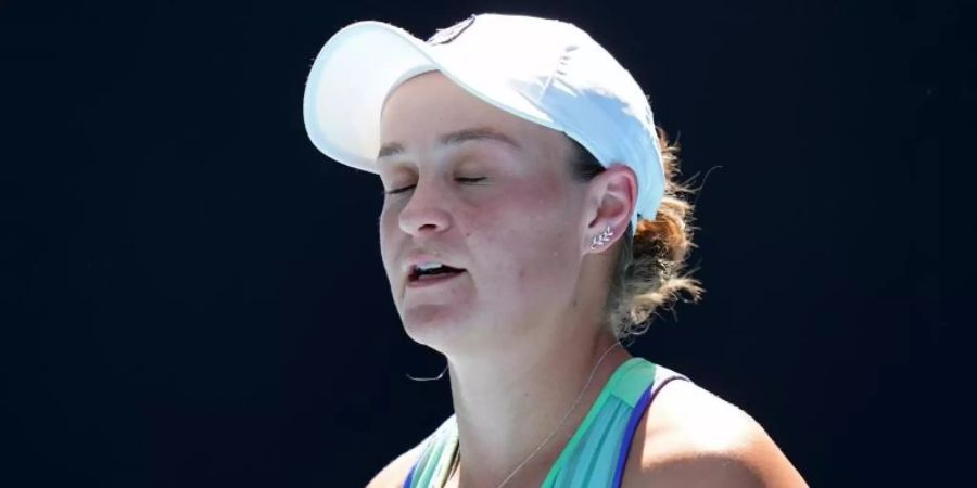 Ashleigh Barty war nach der Halbfinal-Niederlage enttäuscht. Foto: Dave Hunt/AAP/dpa