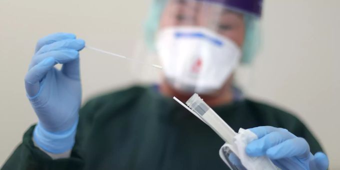 So sieht ein Corona-Test aus. Coronavirus Test