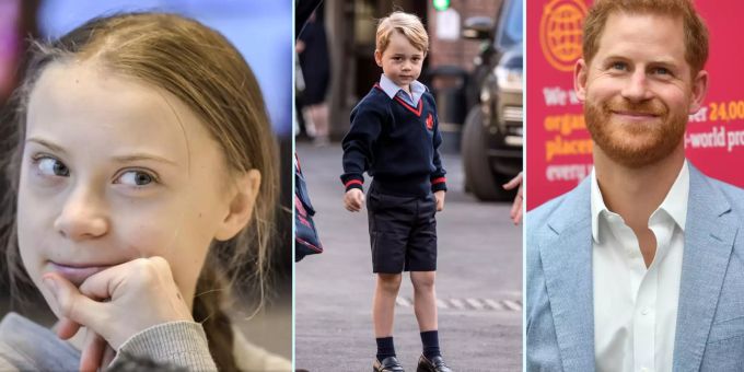 Prinz Harry wollte helfen, Klima-Greta mit Prinz George zu verkuppeln. prinz harry
