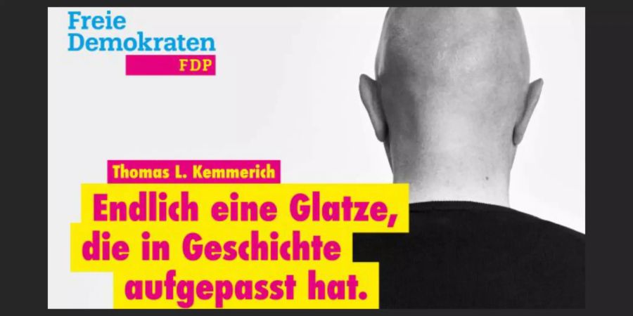 Wahlkampfwerbung von Thomas Kemmerich.