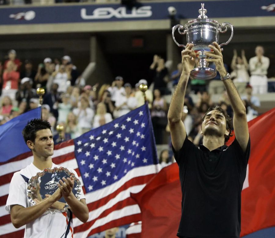 2007 bezwingt Federer Djokovic im Final der US Open.