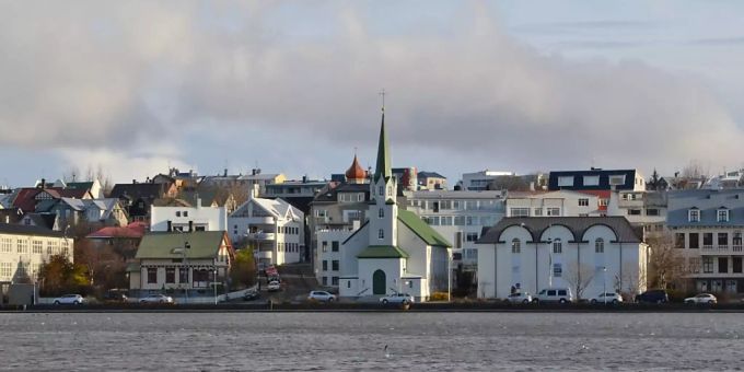 Islands Hauptstadt Reykjavik. Island Reykjavik