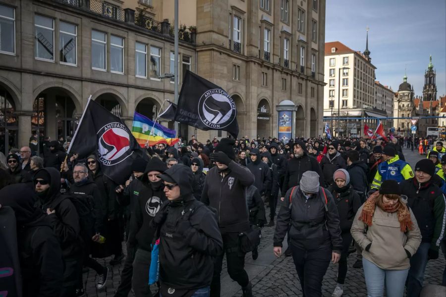 Neo-Nazi demostration Dresden