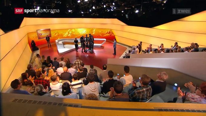 Das «SRF Sportpanorama»-Studio. srf