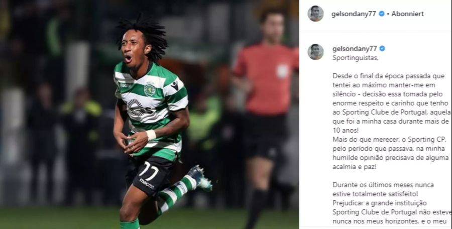 Der portugiesische Nationalspieler stammt aus dem Nachwuchs von Sporting Lissabon.