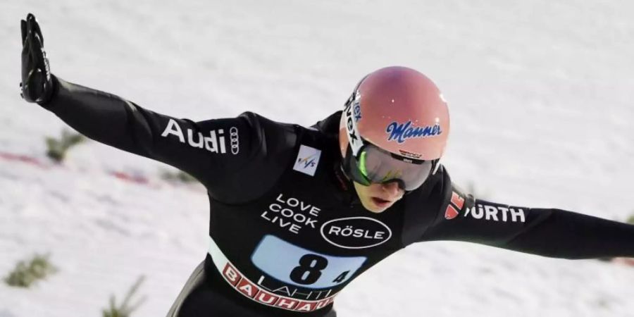 Die deutschen Skispringer um Karl Geiger setzten sich in Finnland durch. Foto: Markku Ulander/Lehtikuva/dpa