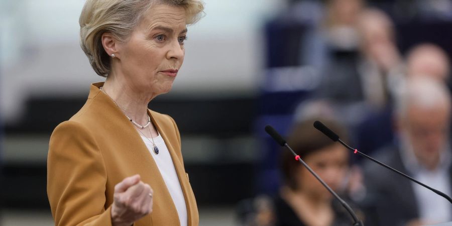 «Das Netto-Null-Industrie-Gesetz sorgt für Tempo, Vereinfachung und es stellt Fördergelder bereit»: EU-Kommissionchefin Ursula von der Leyen.