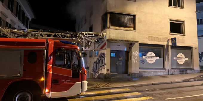 St.Gallen: Brand in Mehrfamilienhaus fordert sechs Verletzte. St.Gallen Brand
