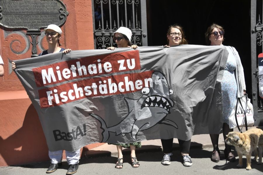 Kundgebung Mieterschutz Wohnungsnot
