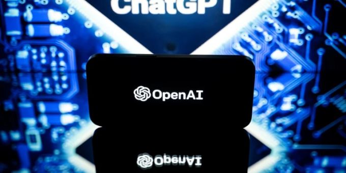 Logo der Chat-Software ChatGPT und des Herstellers OpenAI. OpenAI