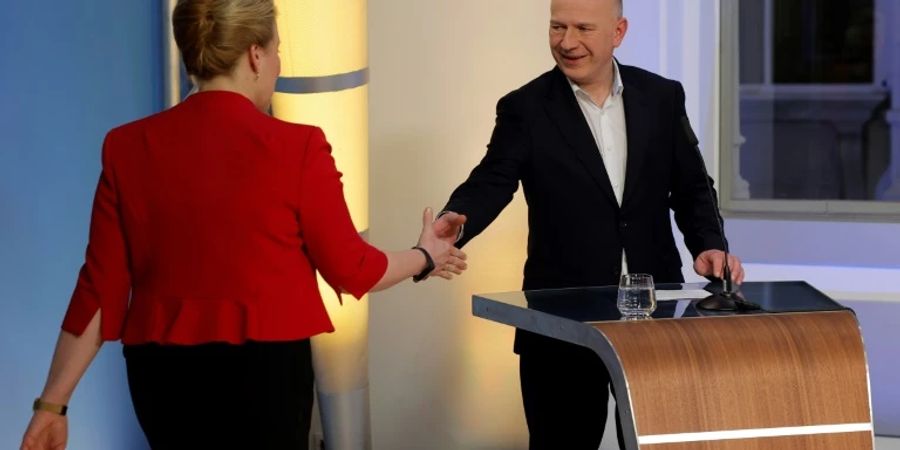 Kai Wegner (rechts) und Franziska Giffey