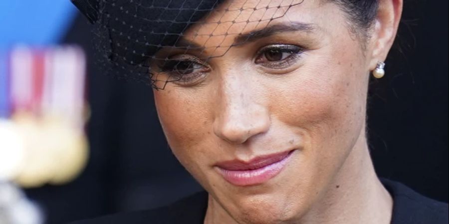 Meghan Markle bei der Trauerfeier von Queen Elizabeth.