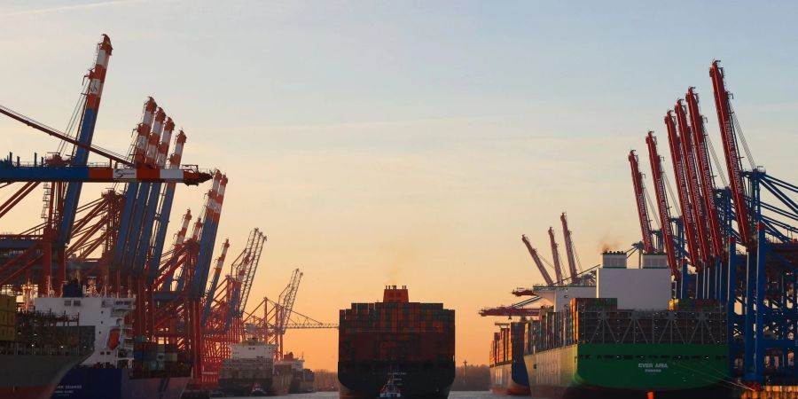 Der Hamburger Hafen ist von der Hafenverwaltung wegen eines Warnstreiks für grosse Schiffe gesperrt worden.