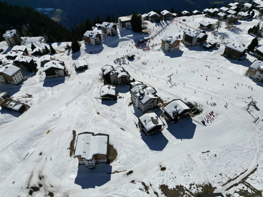 Die Schweizer Skigebiete rechnen mit einem plangemässen Saisonende. ld: Riederalp, Aletsch Arena