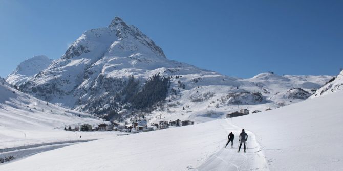 Langlaufen in Galtür.