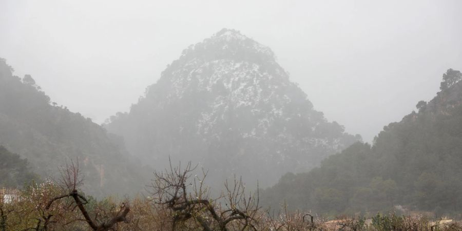 Schnee auf Mallorca