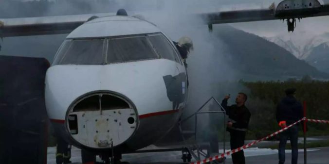 Blaulicht-Übung Flughafen Belp