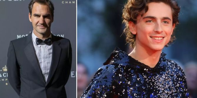 Roger Federer Timothée Chalamet