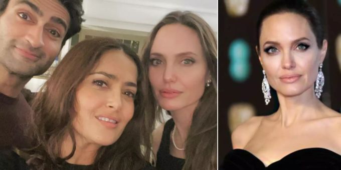 Ungewohntes Bild - So sieht Superstar Angelina Jolie auf Selfies aus