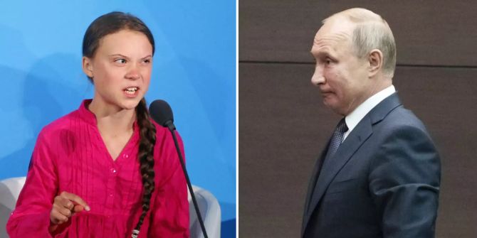 Greta Thunberg Vladimir Putin