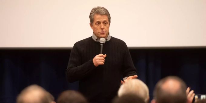 An Wahlveranstaltung - Hugh Grant kämpft gegen den Brexit