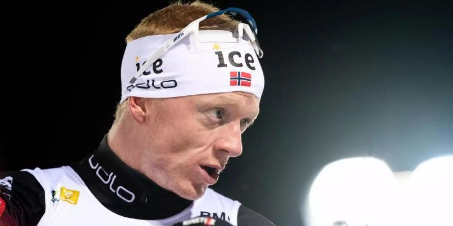 Feierte seinen 40. Weltcup-Sieg: Johannes Thingnes Bö. Foto: Johan Axelsson/Bildbyran via ZUMA Press/dpa