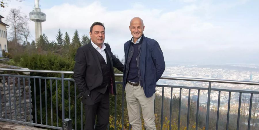 Peter Zeidler mit Guisep Fry, dem «König vom Uetliberg».