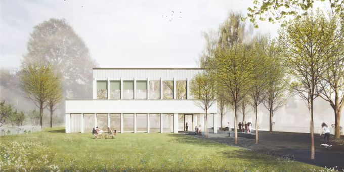 Visualisierung Mehrzweckbau Stand September 2019 Mehrzweckbau