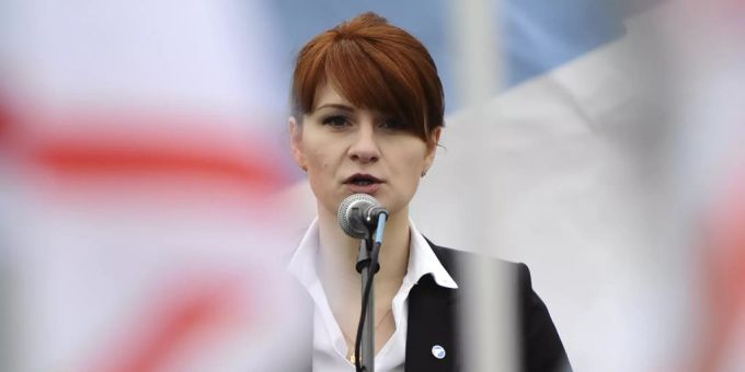 Die russische Agentin Marija Walerjewna Butina. Marija Walerjewna Butina