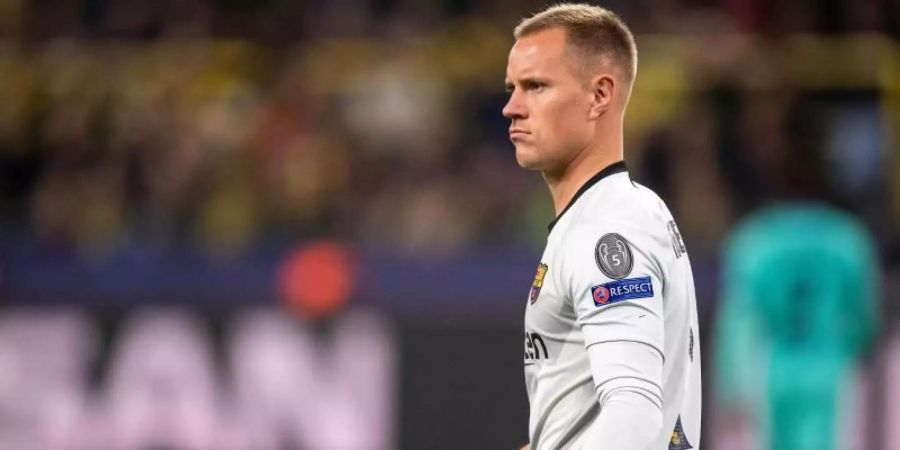 Geht mit seinen Mitspielern kritisch ins Gericht: Barca-Keeper Marc-André ter Stegen. Foto: Marius Becker/dpa