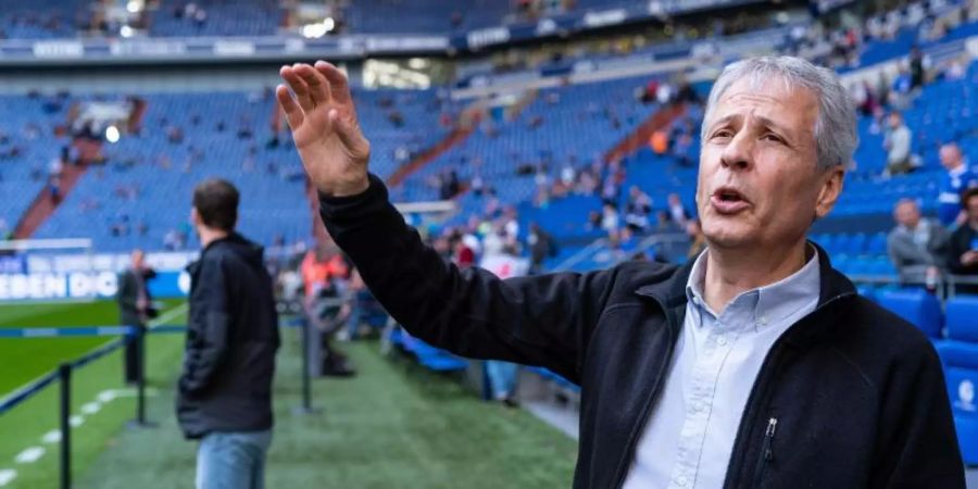 Der Dortmunder Trainer Lucien Favre bekommt derzeit Gegenwind. Foto: Guido Kirchner/dpa