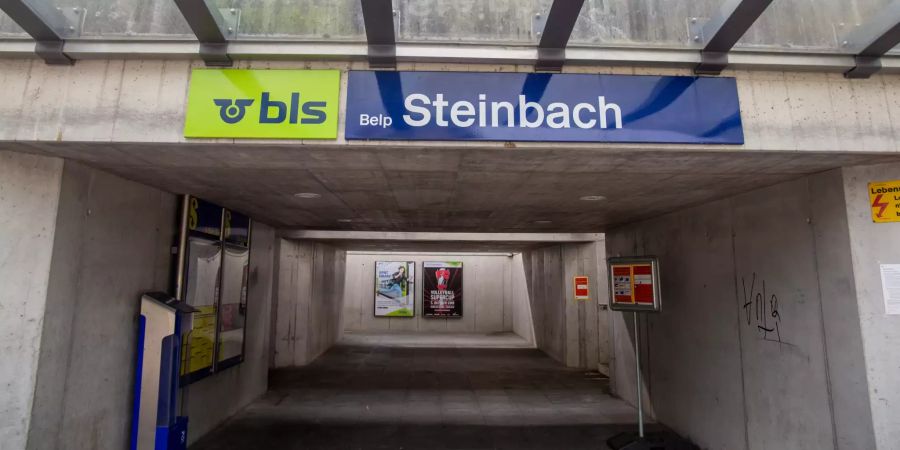 Der Bahnhof in Belp.